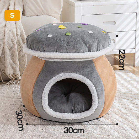 Nido Térmico Desmontable para Gatos y Conejos - Felpa Gruesa Invierno - Image 8