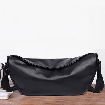 Bolsa Bandolera Casual para Hombre con Diseño Asimétrico