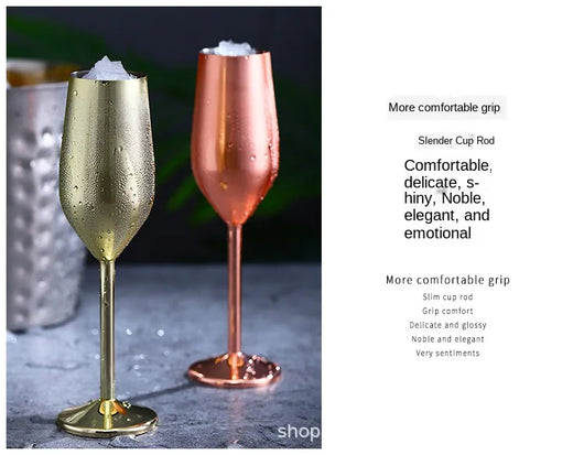 Copas de Champagne y Vino Tinto en Acero Inoxidable - Image 6