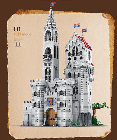 Castillo Real con Bloques de Construcción - Modelo Arquitectónico Detallado - Image 9