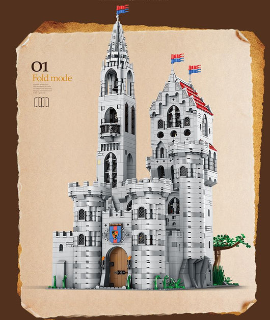 Castillo Real con Bloques de Construcción - Modelo Arquitectónico Detallado - Image 9
