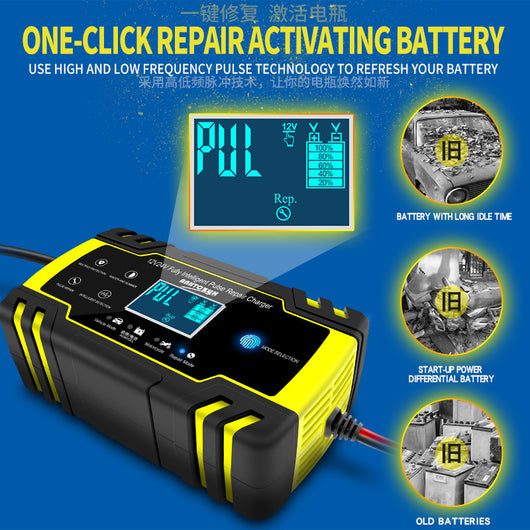 Cargador de Batería para Auto y Moto Inteligente - Image 3