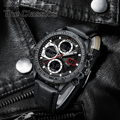 Reloj de Pulsera Deportivo para Hombre con Correa de Cuero PU - Image 2