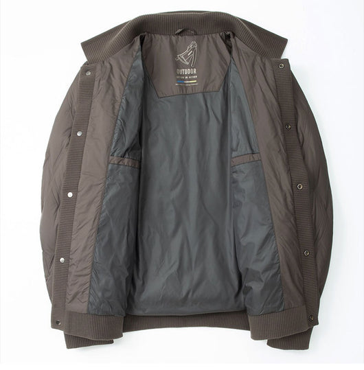 Abrigo Plumón Ligero con Cuello de Punto para Hombre - Image 19
