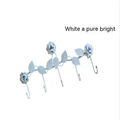 Gancho de Pared Decorativo Rosa para Ropa - Almacenamiento Metálico Resistente - Image 11