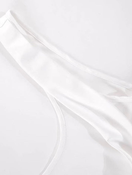 Conjunto de Dos Piezas: Top Corto sin Mangas con Encaje y Brasier Escotado - Image 12