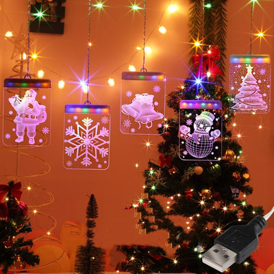 Cortina de Luces LED con Efecto Hielo - Image 9