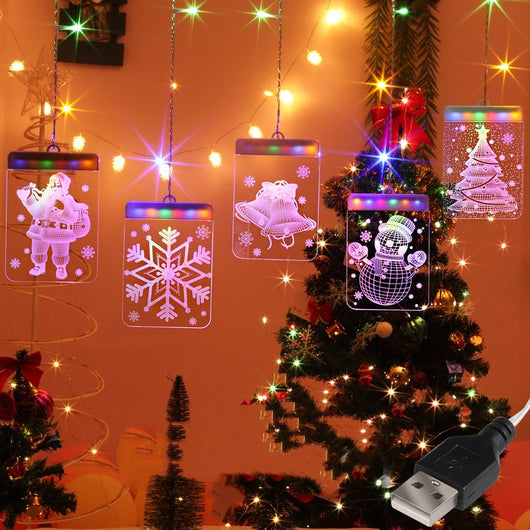 Cortina de Luces LED con Efecto Hielo - Image 9