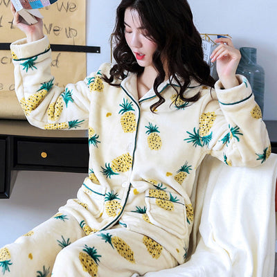 Pijama Térmico de Franela para Mujer - Manga Larga Gruesa - Image 4