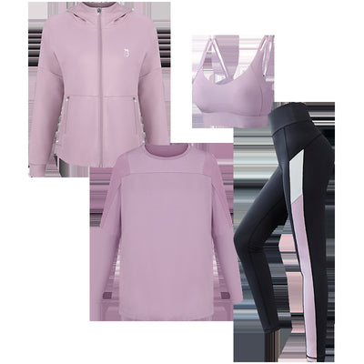 Conjunto de 4 Piezas Yoga Talla Grande Otoño Invierno para Mujer - Image 6