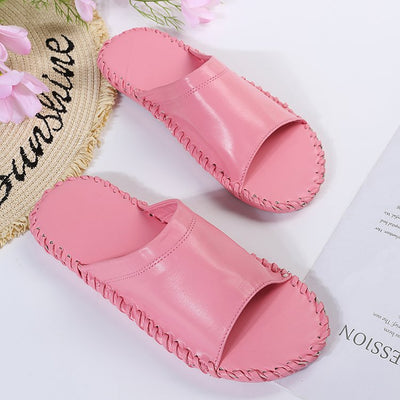 Pantuflas Planas Artesanales para Mujer con Costura a Mano - Image 4