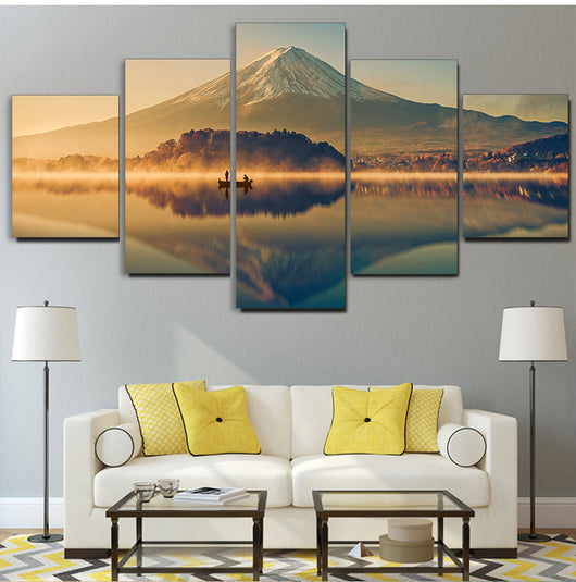 Cuadro Decorativo Paisaje Montaña y Lago - Lienzo Artístico para Pared - Image 8