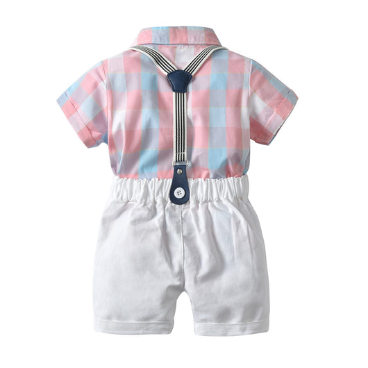 Conjunto Elegante para Niño con Camisa y Pantalón Corto - Image 3