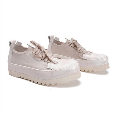 Zapatos de Lona Teñidos a Mano con Suela Gruesa Transpirable - Image 8