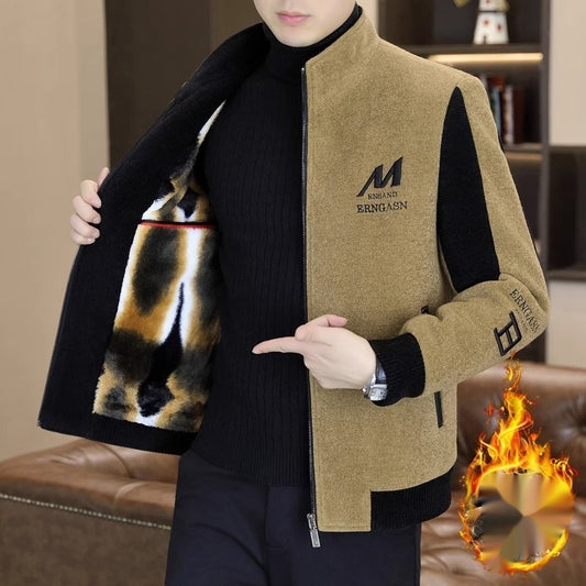 Chaqueta de Polar para Hombre con Cuello Alzado