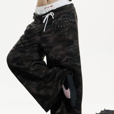 Pantalones Deportivos Casuales a Rayas para Mujer