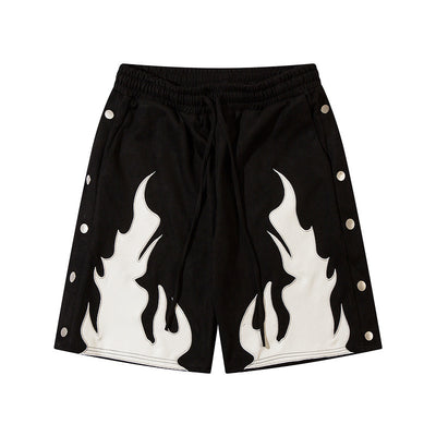 Shorts Contraste Terciopelo Flame con Solapa Doble - Image 3