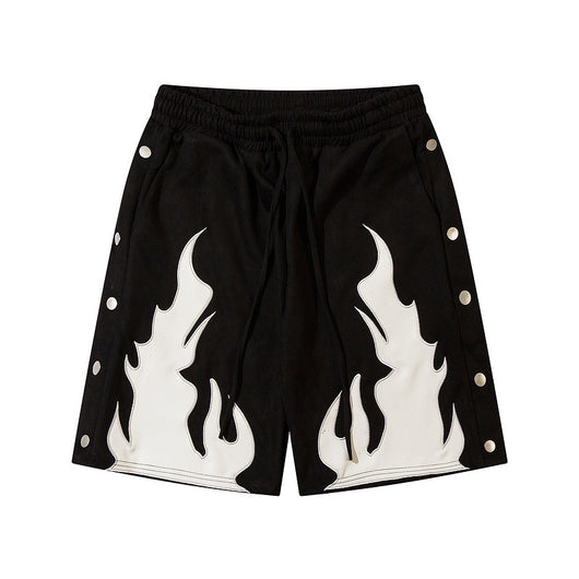 Shorts Contraste Terciopelo Flame con Solapa Doble - Image 3