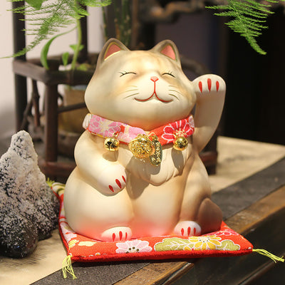 Gato de la Suerte Japonés - Decoración Cerámica Maneki-neko para el Hogar - Image 8