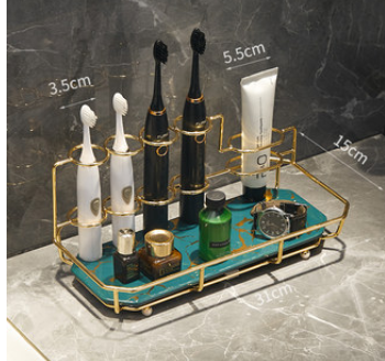 Organizador de Baño con Luz LED - Repisa Múltiple para Cepillo Eléctrico, Enjuague y Accesorios - Image 7