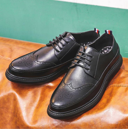 Zapatos Casuales Brogue de Cuero para Hombre - Estilo Verano