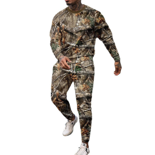 Conjunto Deportivo Camuflaje Jungle - Sudadera Cuello Redondo y Pantalón - Image 5