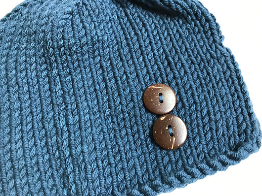 Conjunto Fotográfico Bebé Gorro Azul Marino - Image 3