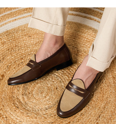 Mocasines Elegantes Estilo Británico Champagne - Image 12