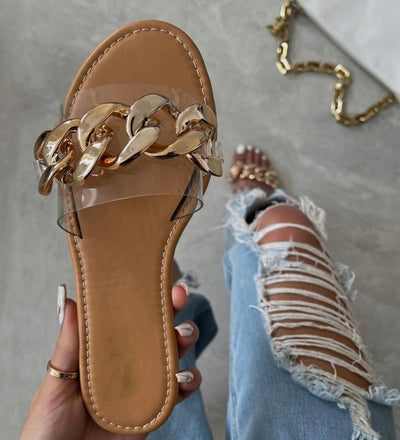 Sandalias de Cadena para Mujer - Estilo Europeo Americano - Image 5