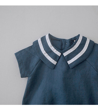 Pelele Triangular Solapa Azul Marino para Bebé - Image 13