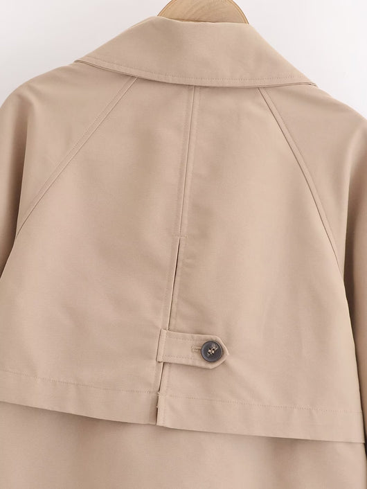 Gabardina Francesa Elegante para Mujer - Abrigo de Manga Larga Estilo Europeo - Image 12