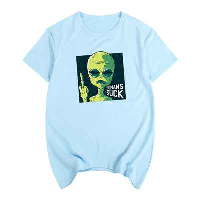 Camiseta Unisex de Manga Corta con Diseño de Caricatura Satírica - Image 11