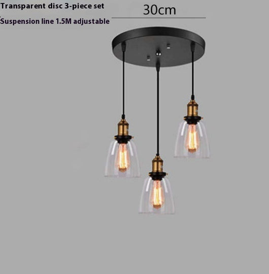 Lámpara Colgante Nórdica de Cristal Transparente para Restaurante - Image 23