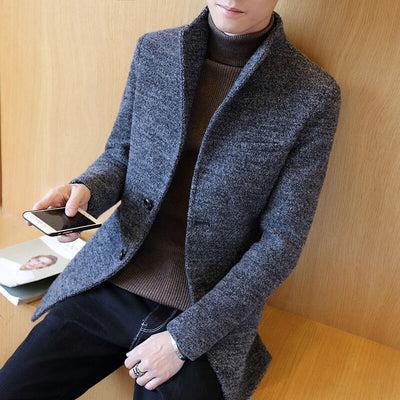 Chaqueta de Lana Coreana Slim Fit Premium - Image 3