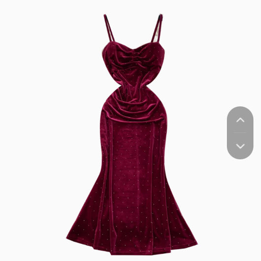 Vestido Ajustado de Cintura Plisada con Tirantes para Mujer - Image 8