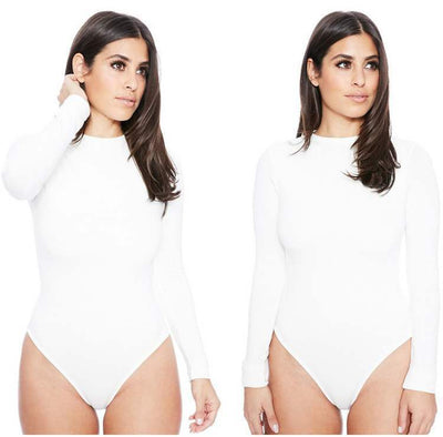 Body Manga Larga Ajustado Sexy para Mujer - Image 11
