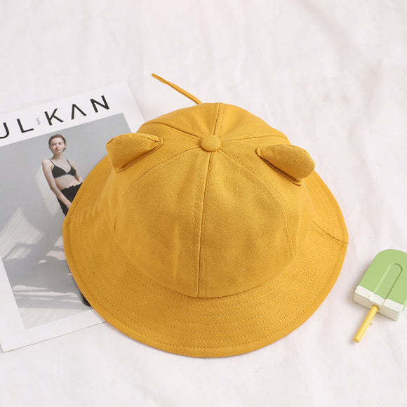 Gorra Pescadora con Orejas de Gato - Protección Solar Femenina Estilo Otoño