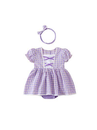 Vestido de Verano Princesa Bebé a Cuadros - Image 7