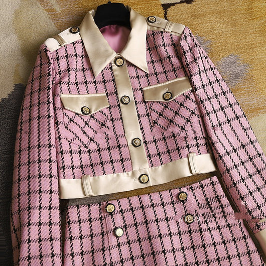 Falda Plisada Cuadrille Slim Fit - Traje Ejecutivo Femenino - Image 5