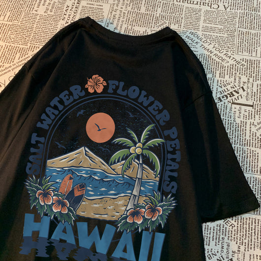Playera Hawaiana Salt Water Petals Unisex - Comodidad Casual - Image 10