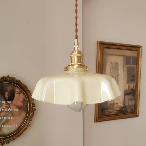 Lámpara de Araña Luxury Botón Floral Latón Medieval Luz Francesa