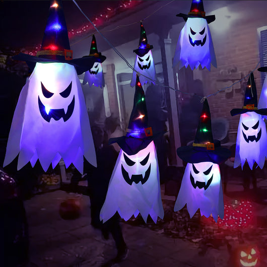 Guirnalda Luminosa Halloween con Fantasmas de Tela - Decoración Festiva - Image 26