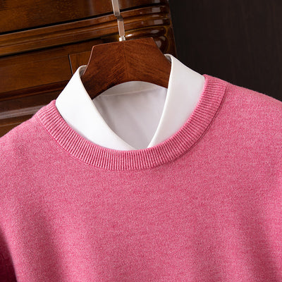 Suéter Holgado de Cuello Redondo para Hombre - Manga Larga Casual y Profesional - Image 5