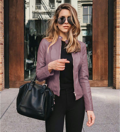 Chaqueta de Cuero PU de Corte Elegante - Image 21