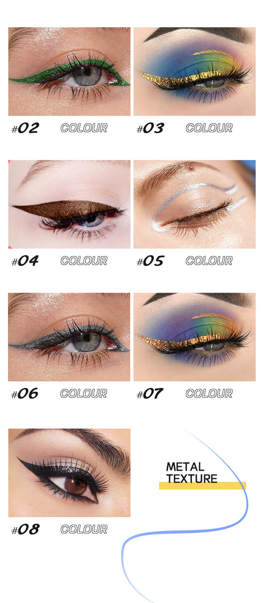 Delineador de Ojos 24 Colores Waterproof de Secado Rápido Ultra Preciso - Image 39