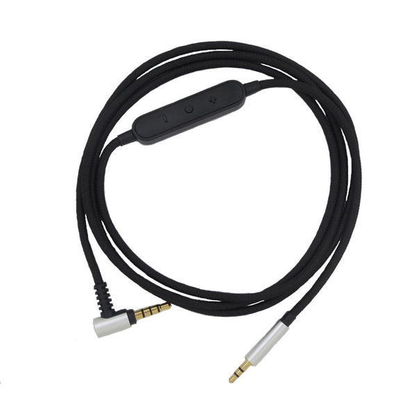 Cable Universal para Audífonos con Control y Micrófono 2.5mm