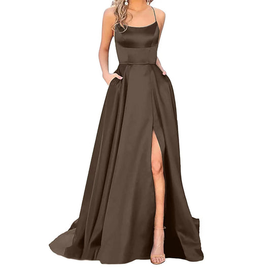 Vestido Largo Ajustado con Hombros Descubiertos para Damas de Honor y Eventos - Image 31