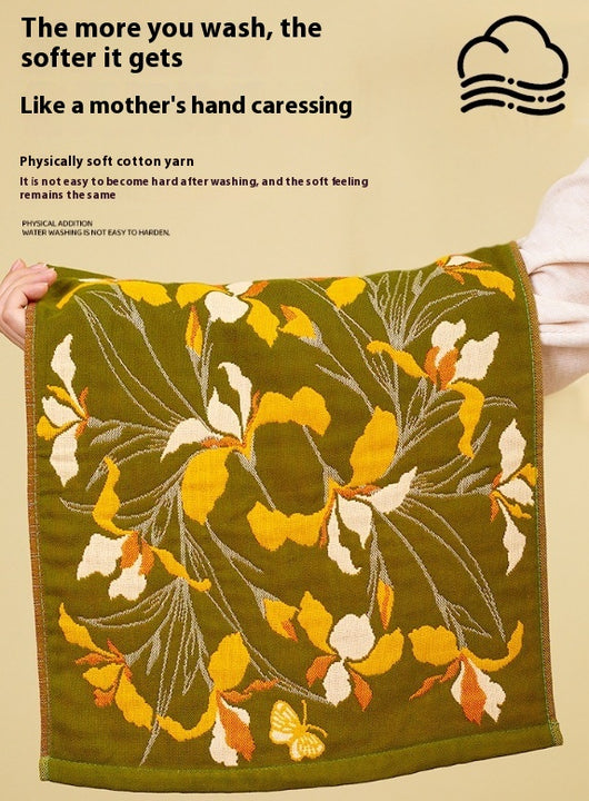 Toalla de Mano Colgante de Algodón Suave Estampada - Image 9