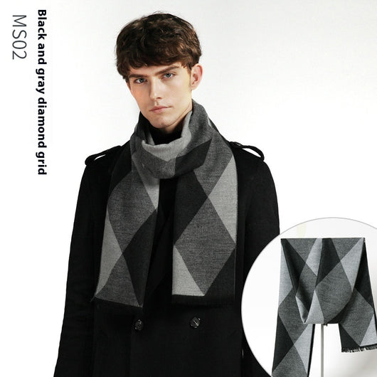 Bufanda Escocesa de Abrigo Suave con Toque Cashmere - Image 36
