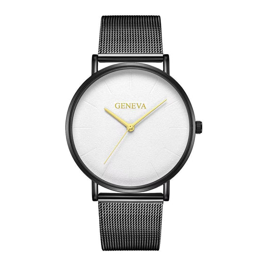 Reloj de Acero Inoxidable Geneva para Hombre con Malla Metálica - Image 5
